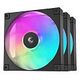 DEEPCOOL FD14 ARGB, 140mm, Black, pack of 3 (R-FD14-BKAPN3-G)