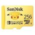 SANDISK microSDXC for Nintendo Switch, Pokémon Edition, 256GB, Yellow (SDSQXAO-256G-GN6ZK)