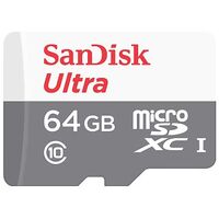 SANDISK Ultra microSDXC Card R100, UHS-I, Class 10, 64GB (SDSQUNR-064G-GN3MN)