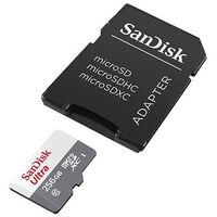 SANDISK Ultra microSDXC Card R100 mit Adapter, UHS-I, Class 10, 256GB (SDSQUNR-256G-GN6TA)