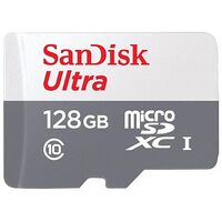 SANDISK Ultra microSDXC Card R100, UHS-I, Class 10, 128GB (SDSQUNR-128G-GN3MN)