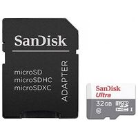 SANDISK Ultra microSDHC Card R100 with Adapter, UHS-I, Class 10, 32GB (SDSQUNR-032G-GN3MA)