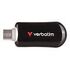 VERBATIM Plectra USB-C Flash Drive, 64GB, Schwarz (30224)