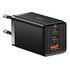 BASEUS GaN5 3 Port Pro Fast Charger, 65W, Schwarz (CCGP120201)