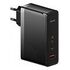 BASEUS GaN5 3 Ports Pro Quick Travel Charger, 140W, Black (CCGP100201)