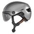 ABUS HUD-Y ACE Bicycle Helmet, M (54-58cm), Gleam Silver