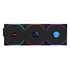 LIAN LI Uni Fan TL LCD Wireless 120 RGB Reverse Blade, 120mm, Black, pack of 3 (12RTLLCD1W3B)