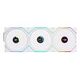 LIAN LI Uni Fan TL LCD Wireless 120 RGB Reverse Blade, 120mm, White, pack of 3 (12RTLLCD1W3W)