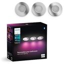 PHILIPS Hue White & Color Ambiance - Xamento Recessed Spotlight 3-Spot, Silver (929003812901)