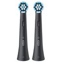 ORAL-B iO Sanfte Reinigung Ersatzbürstenkopf, Schwarz (2er Pack) (8700216373838)
