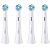 ORAL-B iO Ultimate Reinigung Ersatzbürstenkopf, Weiss (4er Pack) (8700216195027)
