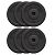 GORILLA SPORTS Plastic Weight Plates Set, 6 x 5 kg