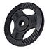 GORILLA SPORTS Gusseisen Gripper Hantelscheibe - 31mm, Schwarz, 5kg