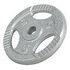 GORILLA SPORTS Gripper Gusseisen Hantelscheibe, Silber, 5kg