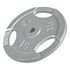 GORILLA SPORTS Gripper Iron Weight Plate, Silver, 15kg