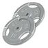 GORILLA SPORTS Gusseisen Gripper Hantelscheiben Set - 31mm, Silber, 2x15kg