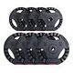 GORILLA SPORTS Plastic Gripper Weight Plates Set, 4 x 2.5 kg + 4 x 5 kg
