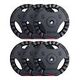 GORILLA SPORTS Plastic Gripper Weight Plates Set, 6 x 5 kg