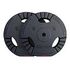 GORILLA SPORTS Plastic Gripper Weight Plates Set, 2x15kg