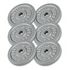 GORILLA SPORTS Iron Weight Plates Set, Silver, 6x5kg