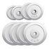 GORILLA SPORTS Chrome Weight Plates Set, 2x1.25kg + 2x2.5kg + 4x5kg