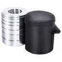 GORILLA SPORTS Chrom Hantelscheiben Set inkl. Tragetasche, 5 kg