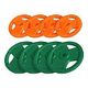 GORILLA SPORTS Rubber Gripper Weight Plates Set, 4 x 2.5 kg + 4 x 5 kg