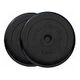 GORILLA SPORTS Rubber Weight Plates Set, 2 x 15 kg