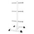 GORILLA SPORTS Weight Plate Rack - 3 Bars, 51mm, White