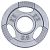 GORILLA SPORTS Iron Gripper Weight Plate - 51 mm, Silver, 2.5 kg