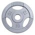 GORILLA SPORTS Iron Gripper Weight Plate - 51mm, Silver, 10kg