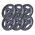 GORILLA SPORTS Iron Gripper Weight Plates Set - 31mm, Black, 6x5kg