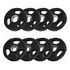 GORILLA SPORTS Olympia Plastic Gripper Weight Plates Professional Set, 4x2.5kg + 4x5kg