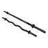 GORILLA SPORTS Barbell Bar + SZ Curl Bar w/ Screw Collar, Black