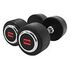 GORILLA SPORTS Rubber Dumbbells Professional Set, 2x12.5kg