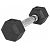 GORILLA SPORTS Hexagon Rubber Dumbbell, 2 kg