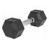 GORILLA SPORTS Hexagon Rubber Dumbbell, 4kg