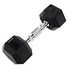 GLADIATORFIT Hex Rubber Dumbbell, 4kg