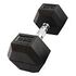 GLADIATORFIT Hex Rubber Dumbbell, 12.5kg