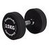 GLADIATORFIT Rubber Dumbbell, 15kg