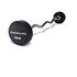 GLADIATORFIT Rubber SZ Curl Barbell, 20kg