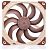 NOCTUA NF-A14X25 G2 LS-PWM, 140mm, Beige / Brown