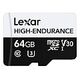 LEXAR High-Endurance microSDXC, UHS-I, 64GB (LMSHGED064G-BCNNG)