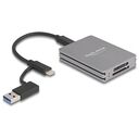 DELOCK USB Typ-C Card Reader für SD und CFexpress Typ A Speicherkarten (91013)