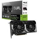 ASUS DUAL-RTX5060TI-O16G OC, GeForce RTX 5060 Ti, 16 GB GDDR7, PCI-Express (90YV0MH0-M0NA00)