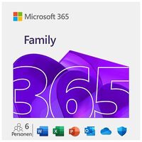 MICROSOFT 365 Family, 6 User, 12 Month Subscription, ESD, Windows / Mac / Mobile, Multilingual (EP2-36894)