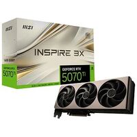 MSI RTX 5070 Ti INSPIRE 3X OC 16G, GeForce RTX 5070 Ti, 16 GB GDDR7, PCI-Express (V531-245R)