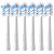 LAIFEN Wave Brush Heads Super-Clean, 6 Pack, White