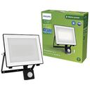 PHILIPS Lois Outdoor Flutlicht Wandleuchte, 50W, 5000K, Bewegungssensor, Schwarz (929004642701)