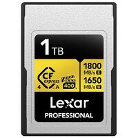 LEXAR Professional Gold Series CFexpress 4.0 Type A, 1.0 TB (LCAGOLD001T-RNENG)